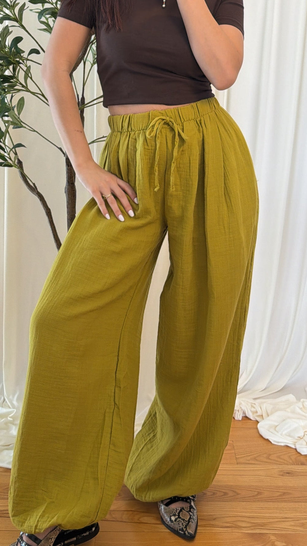 GREEN Parachute Pantolon