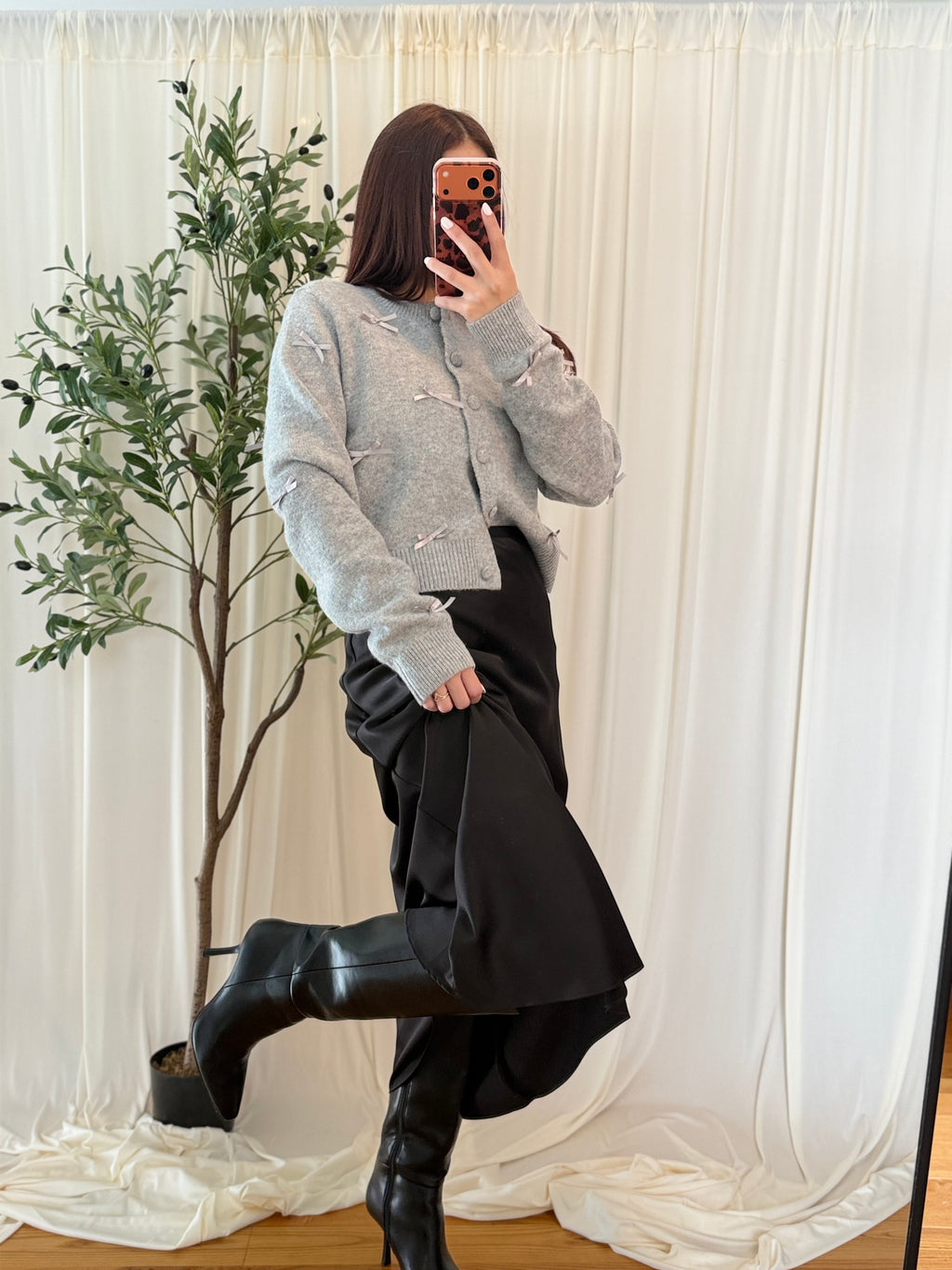 Cardigan With Ribbon Detail 🎀