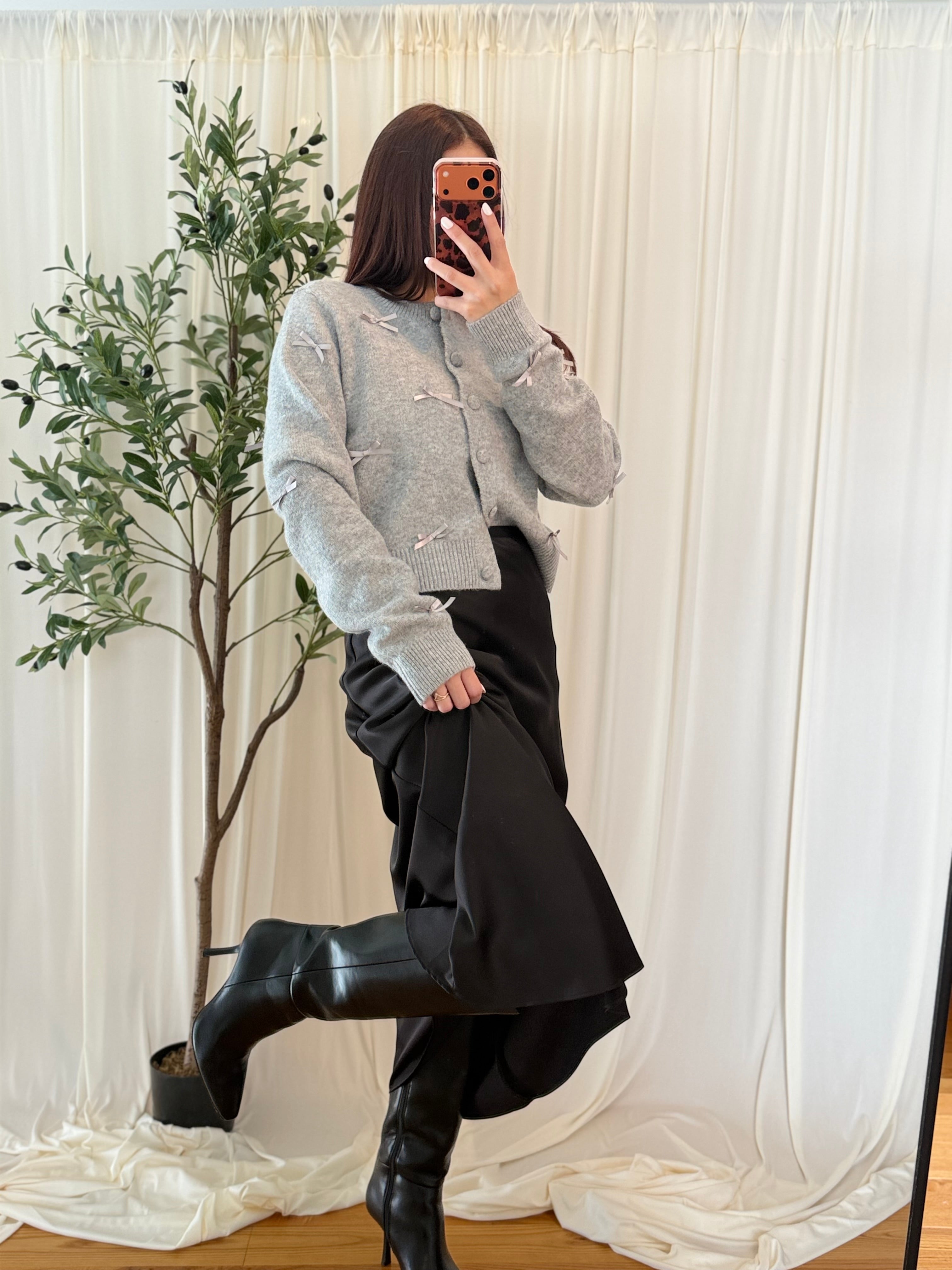 Cardigan With Ribbon Detail 🎀