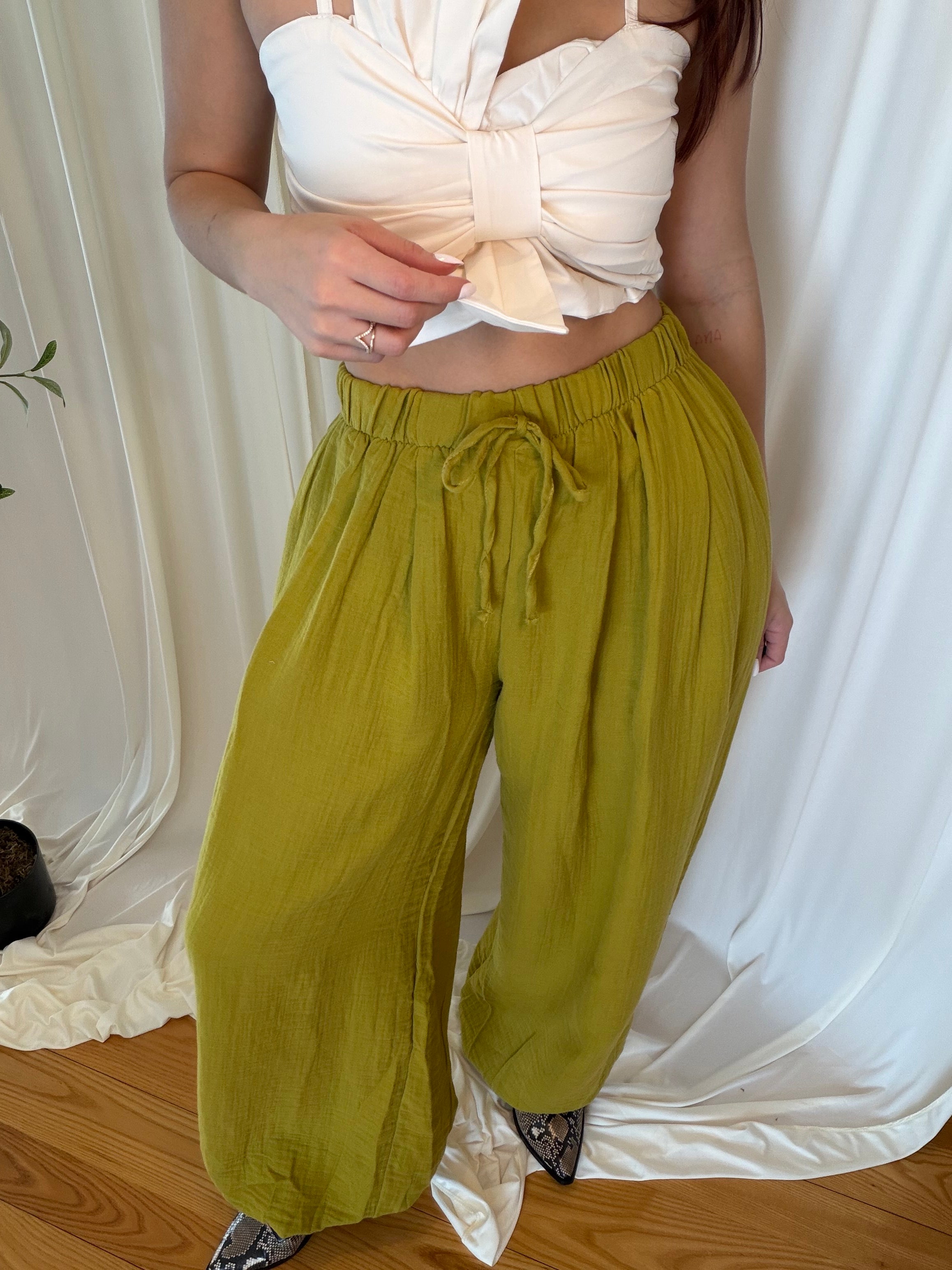 GREEN Parachute Pantolon