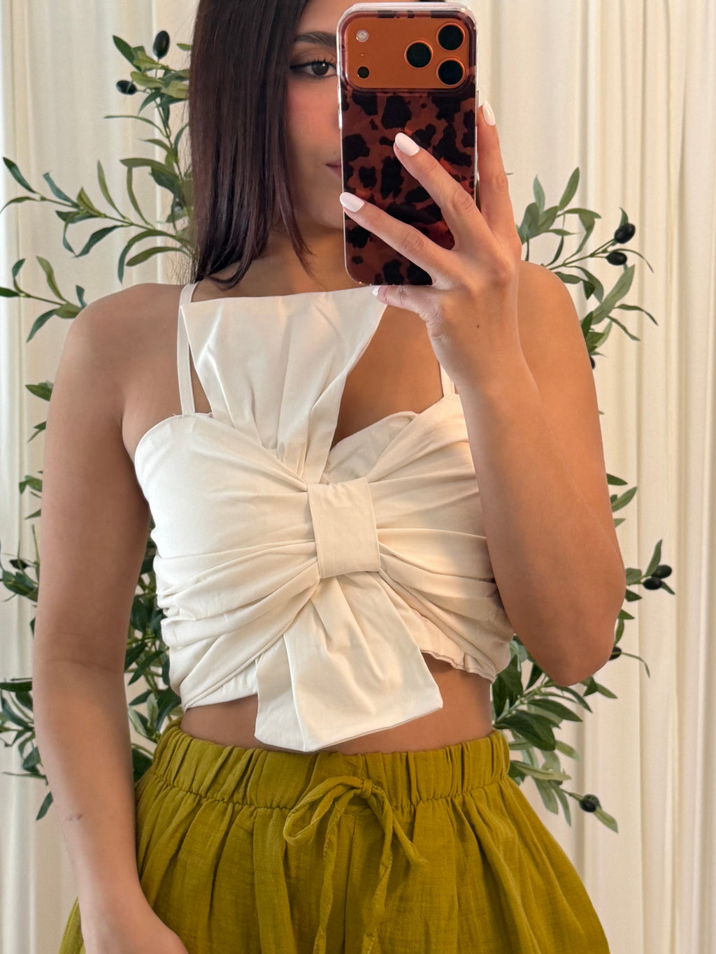 Bloom Bow Crop Top 🪷