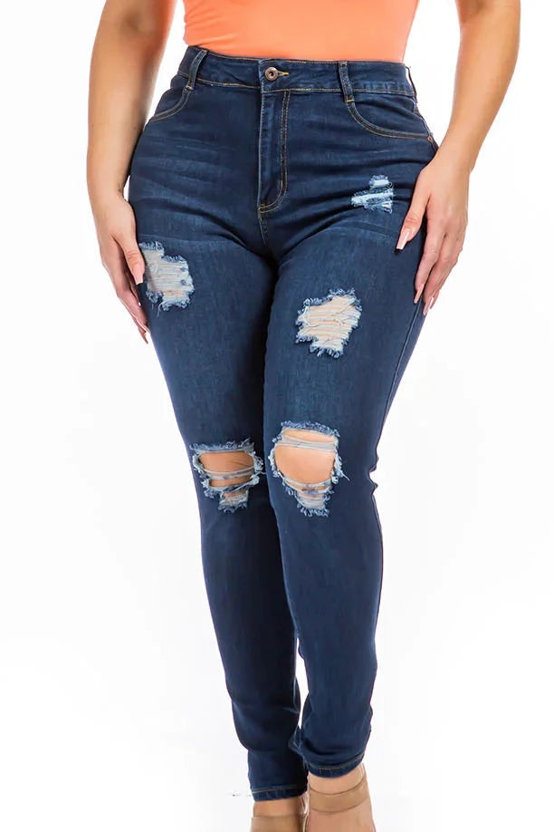 Dark blue denim (Size 14 only)