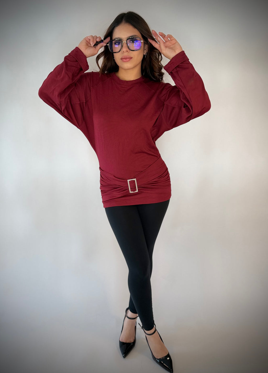 Kırmızı Oversized Top