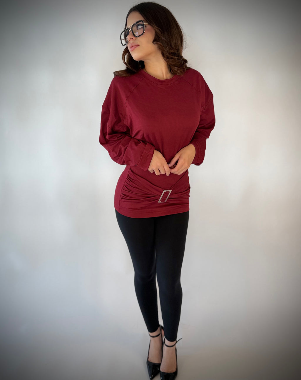 Kırmızı Oversized Top