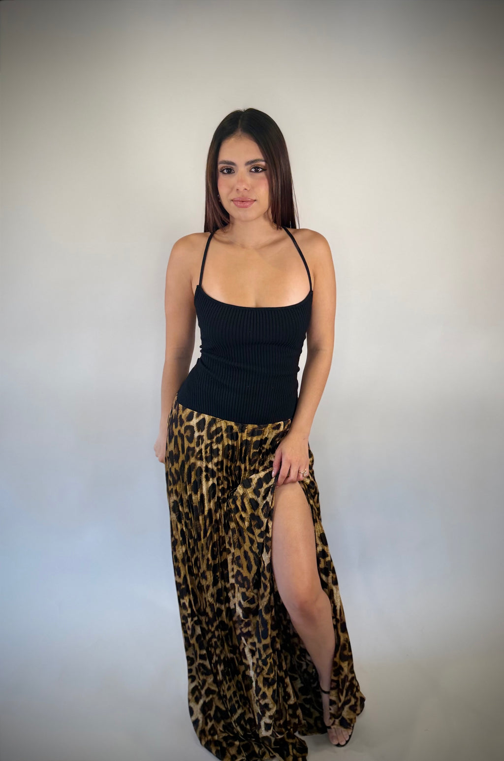 Wild Grace Pleated Maxi Dress