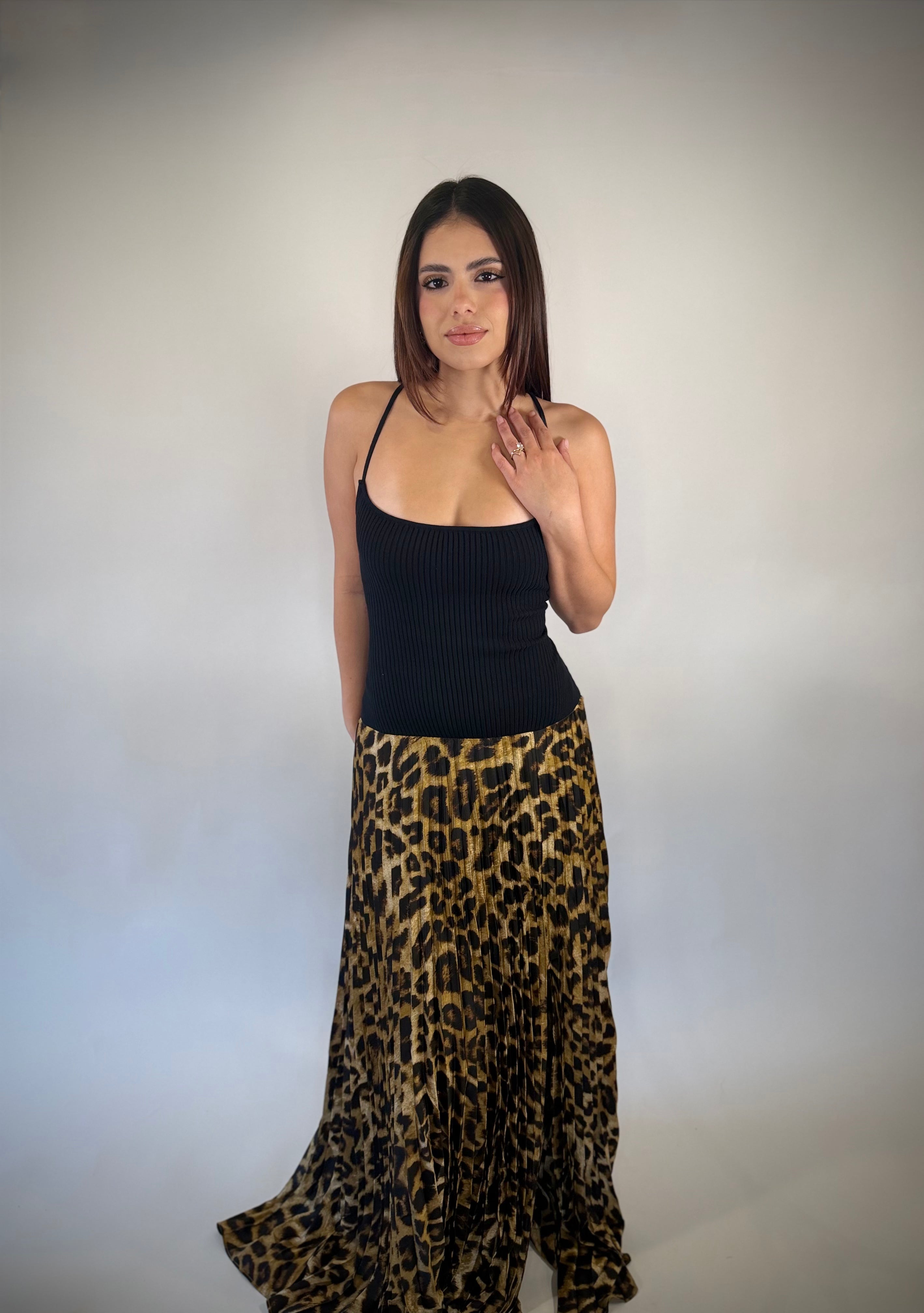 Wild Grace Pleated Maxi Dress