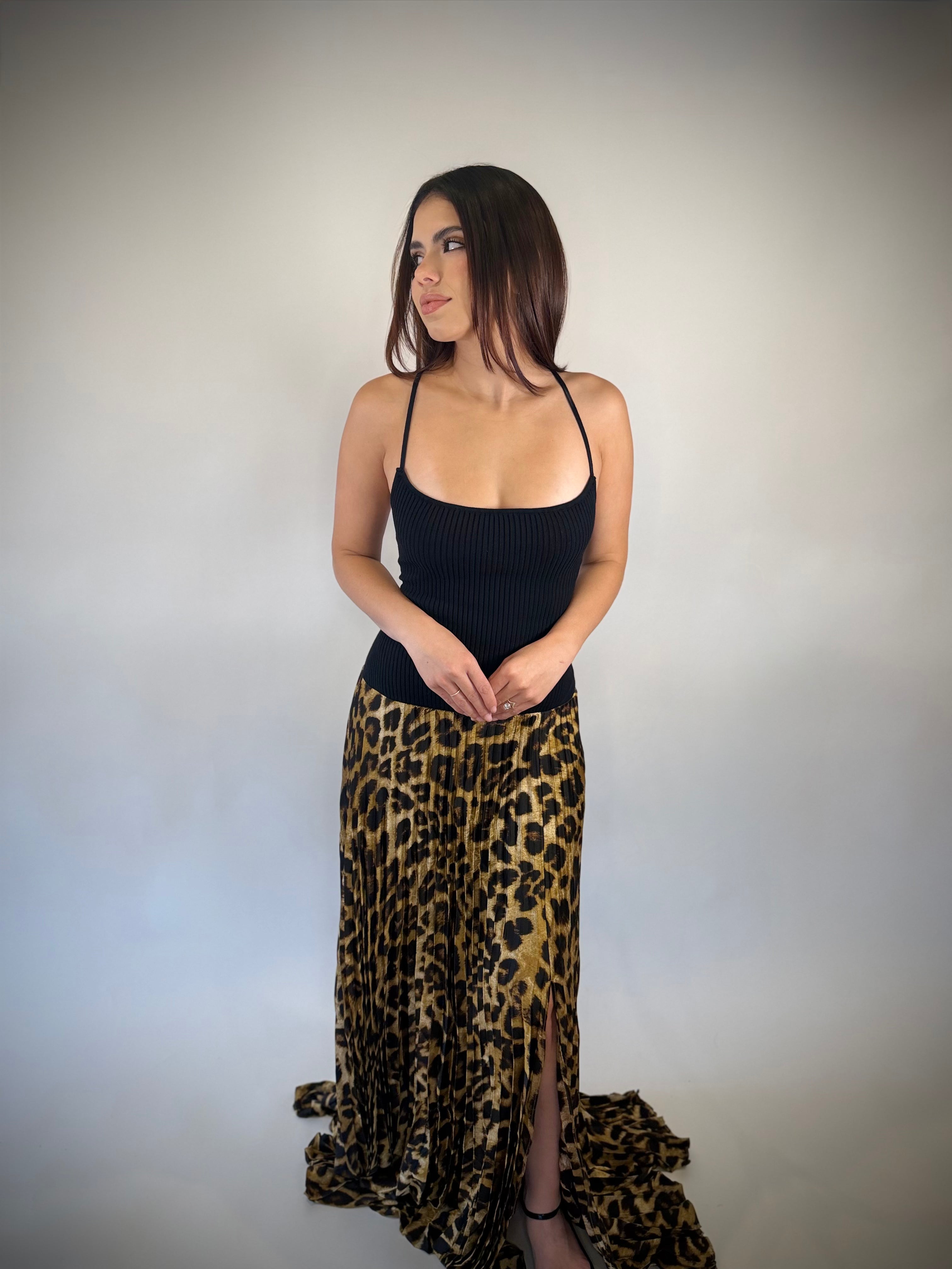 Wild Grace Pleated Maxi Dress