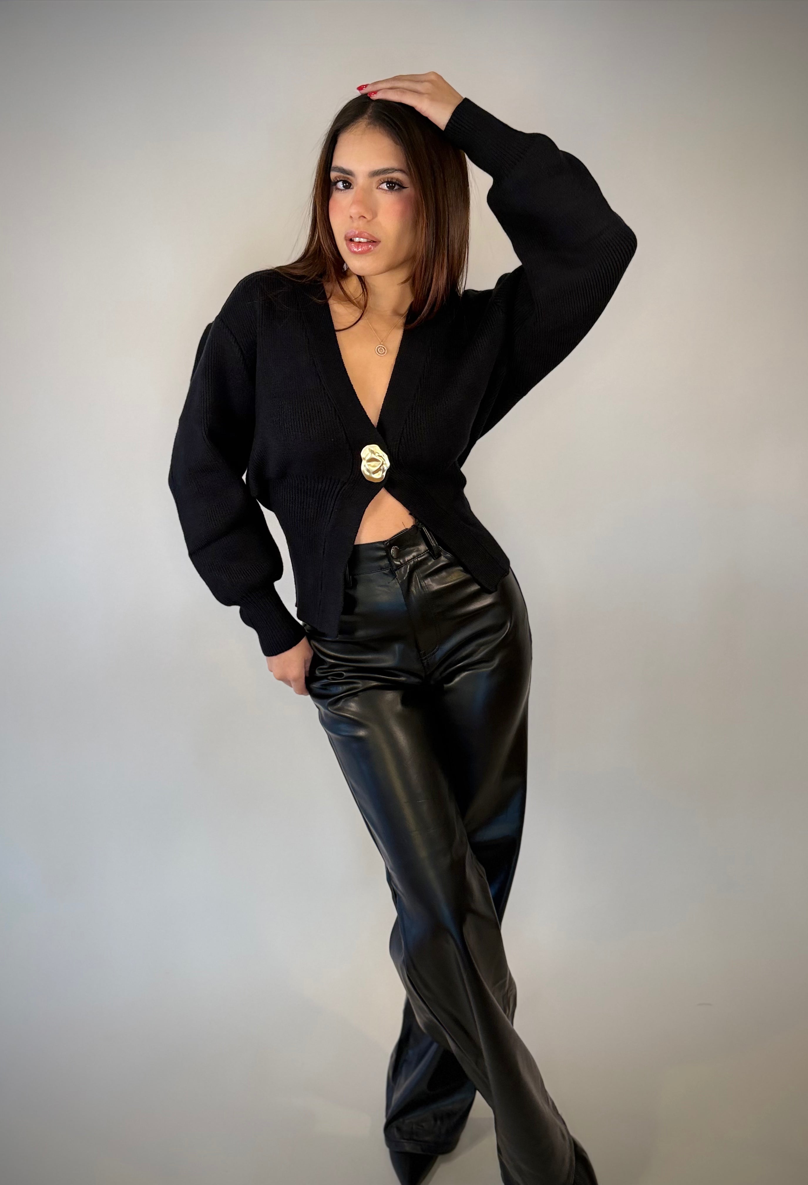Midnight Edge Vegan Leather Pants